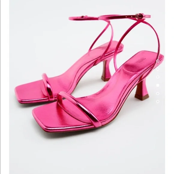 910　さくらるな Zara | Shoes | Nwt Zara Pink Rhinestone Vinyl High Heel
